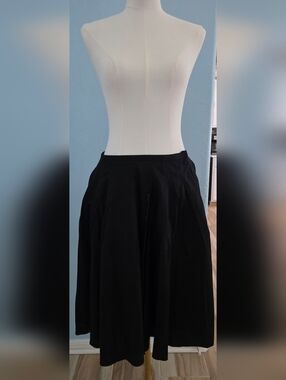 Classic Black A-Line Women's Skirt